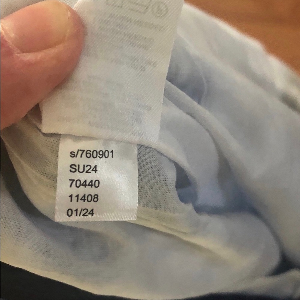 NWOT LOFT Corfu Weekend Linen Cotton Shift Dress Blue White Size 8 Summer - Picture 7 of 7